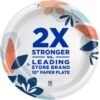 Paper Plates, 10 1/16 Inch, Dinner Size Printed Disposable Plate, 54 Count (1 Pack of 54 Plates), Packaging and Design May Vary - Image 2