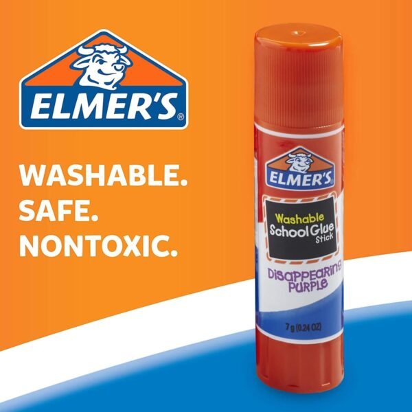 Disappearing Purple School Glue Sticks, Washable, 7 Grams, 30 Count - Image 6